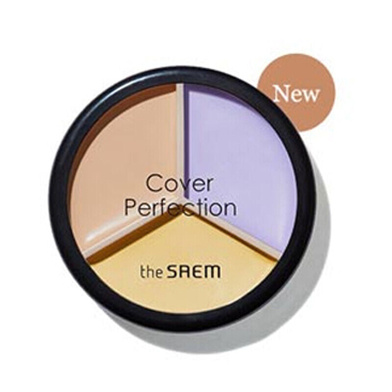 [The Saem] Cover Perfection Triple Pot Concealer